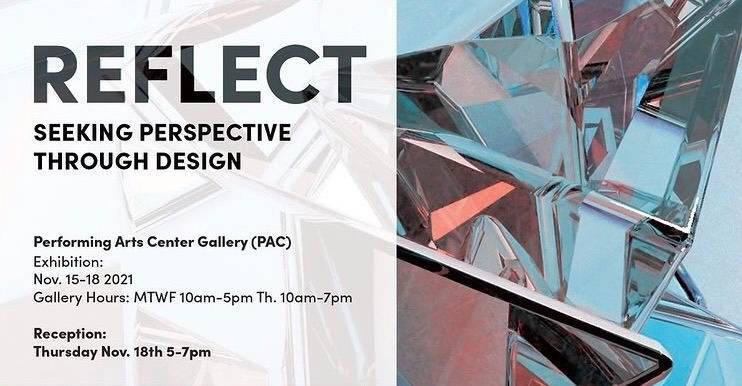 Postcard for BFA student exhibition Reflect